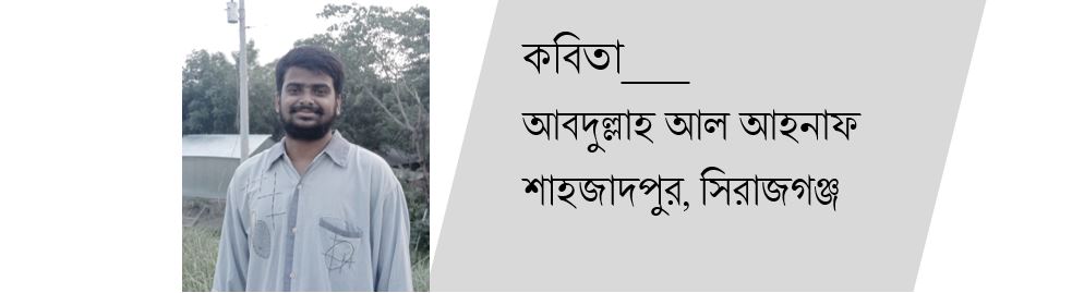 আবদুল্লাহ আল আহনাফ এর কয়েকটি কবিতা