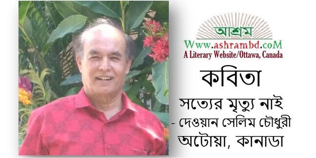 সত্যের মৃত্যু নাই - দেওয়ান সেলিম চৌধুরী