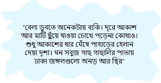 নীলগিরির ফিরতি পথে... - ফাহমিদা রিআ